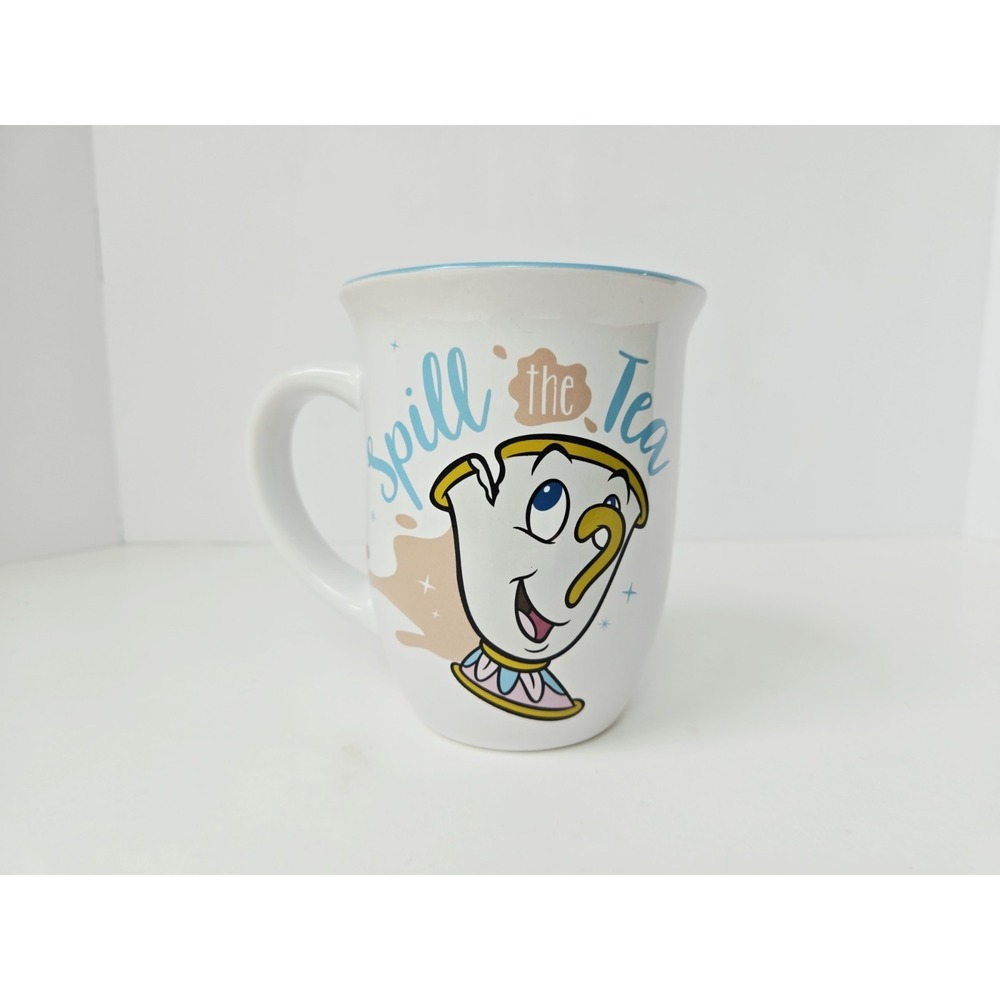 Disney Spill the Tea coffee tea‎ mug cup Beauty and the Beast Chip